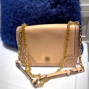 Tory Burch Saffiano Leather Purse cream/baby pink